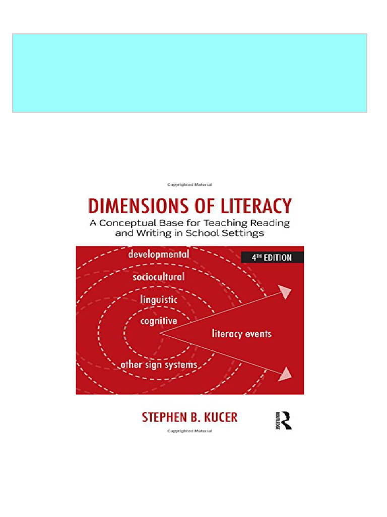  free pdf sample dimensions of literacy a conceptual base for teaching