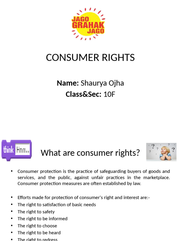 Understanding Consumer Rights in India | PDF | Consumer Protection ...