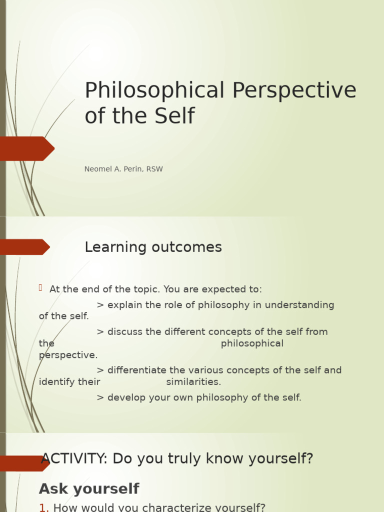 Uts Chapter 1 | PDF | Philosophy Of Self | Soul