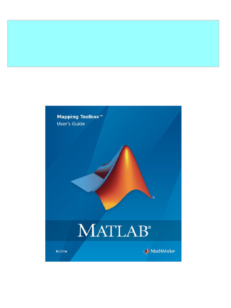Matlab mapping toolbox user s guide the mathworks all chapter instant