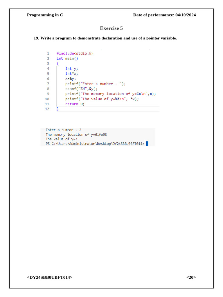 Exercise 5 | PDF