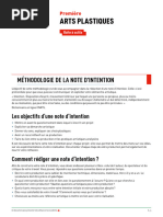 Rédaction d'une note d'intention artistique | PDF | Art contemporain ...