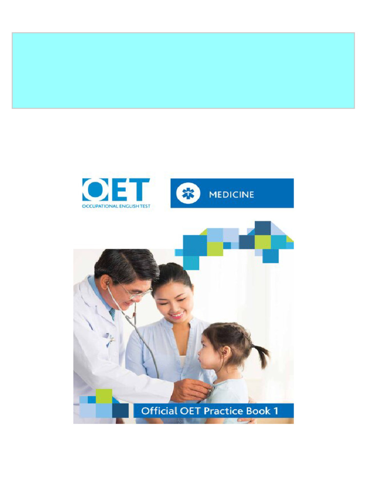 Get OET Medicine Official OET Practice Book 1 For Tests From 31 August ...