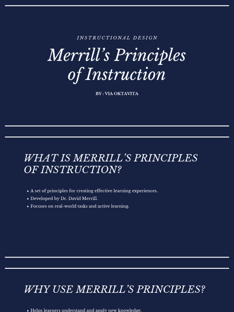 Merrill's Principals | PDF