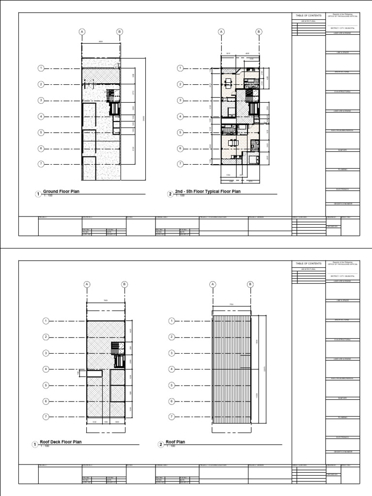 Architectural Project Plans Overview | PDF | Floors | Pedestrian ...