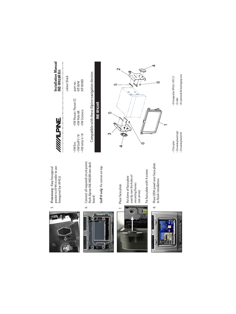 VW & Seat Alpine Install Guide | PDF | Volkswagen | Land Vehicles