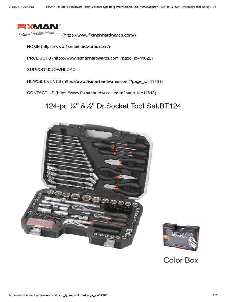 Fixman BT124 | PDF