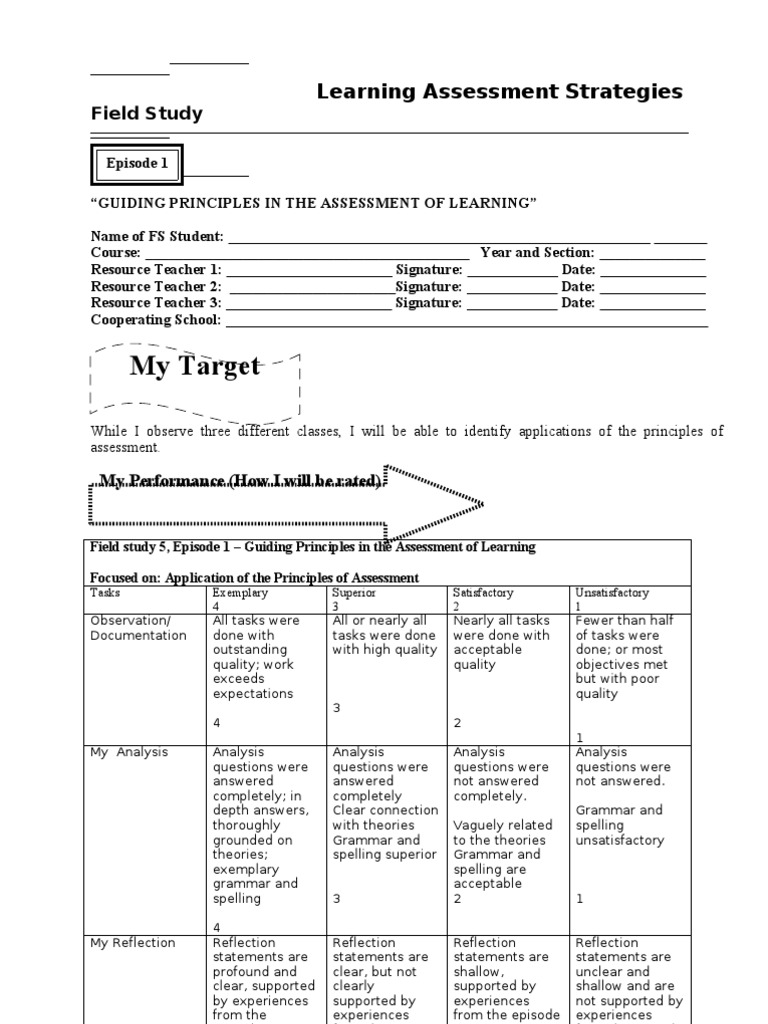 Learning Assessment Strategies Guide | PDF | Educational Assessment ...