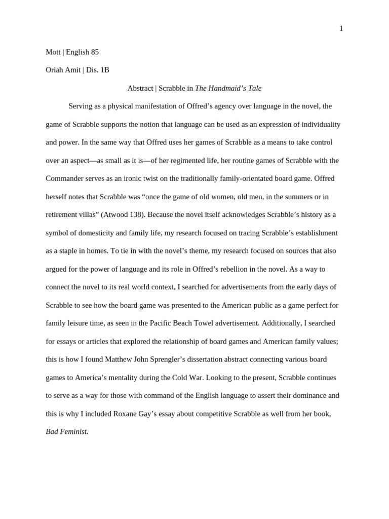 Scrabble Abstract | PDF