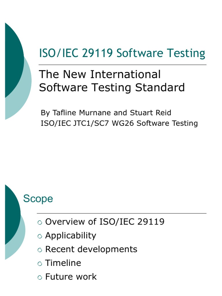 ISO/IEC 29119 Software Testing Guide | PDF | Engineering | Computing