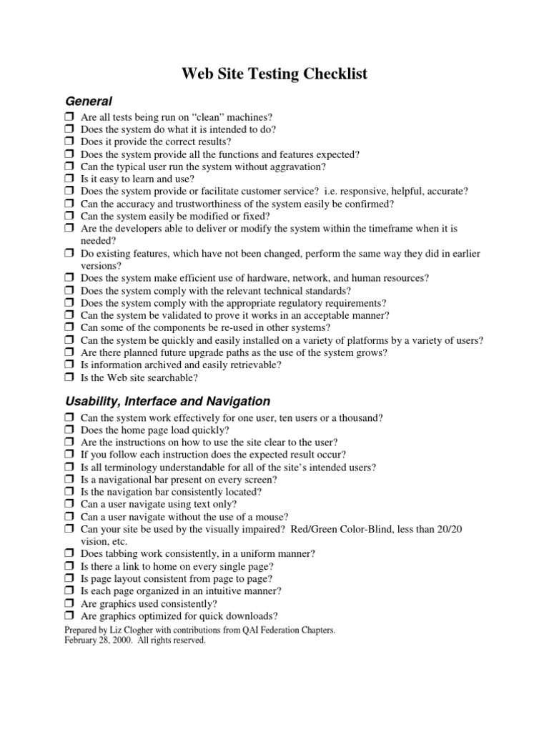 Website Testing Checklist | PDF | Http Cookie | Hyperlink