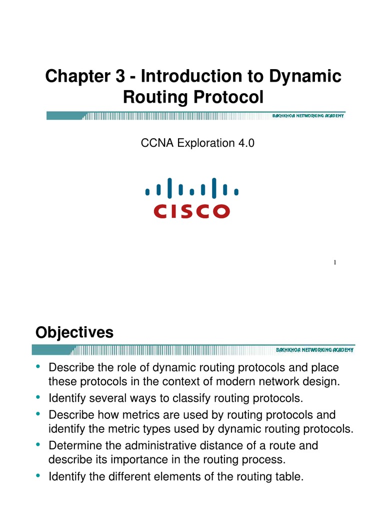 Overview of Dynamic Routing Protocols | PDF