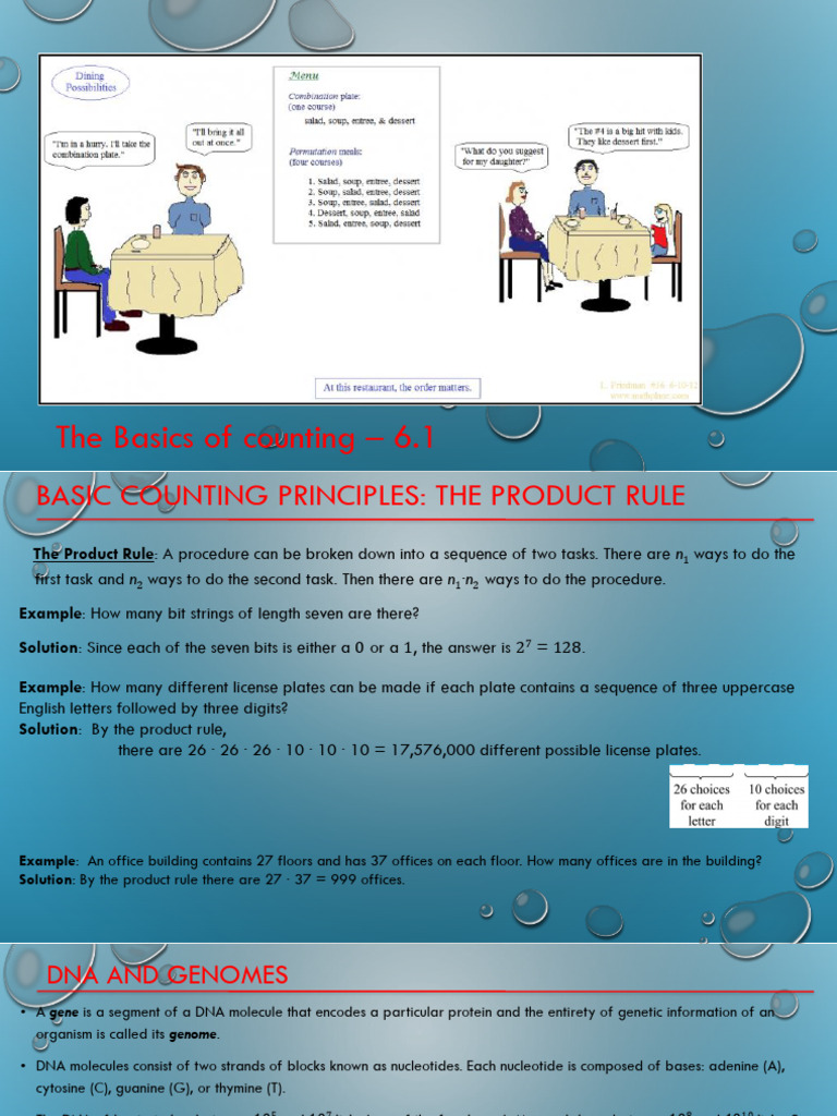 Counting Principles Pdf Dna Nucleic Acid Sequence