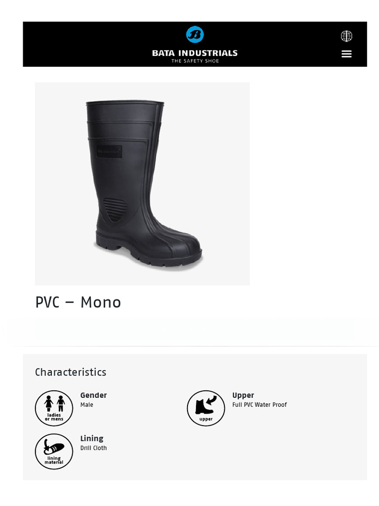 Bata PVC Gumboots for Men in Kenya | PDF