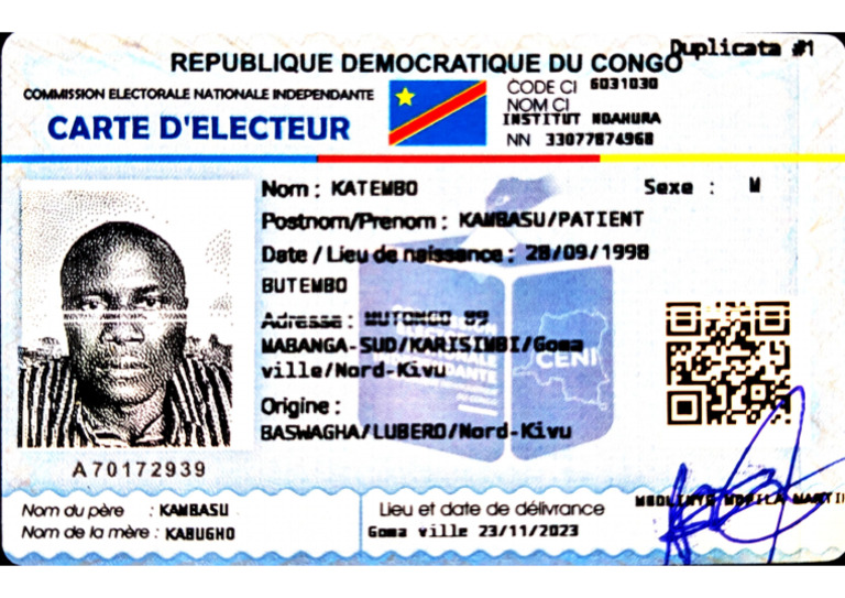 Carte D'électeur | PDF