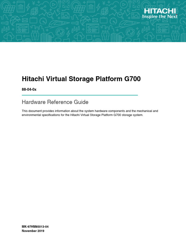 Hitachi Virtual Storage Platform G700 | PDF | Byte | Computer Data Storage