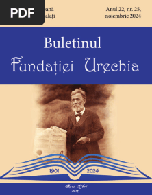 Buletinul Fundației Urechia, Nr. 25