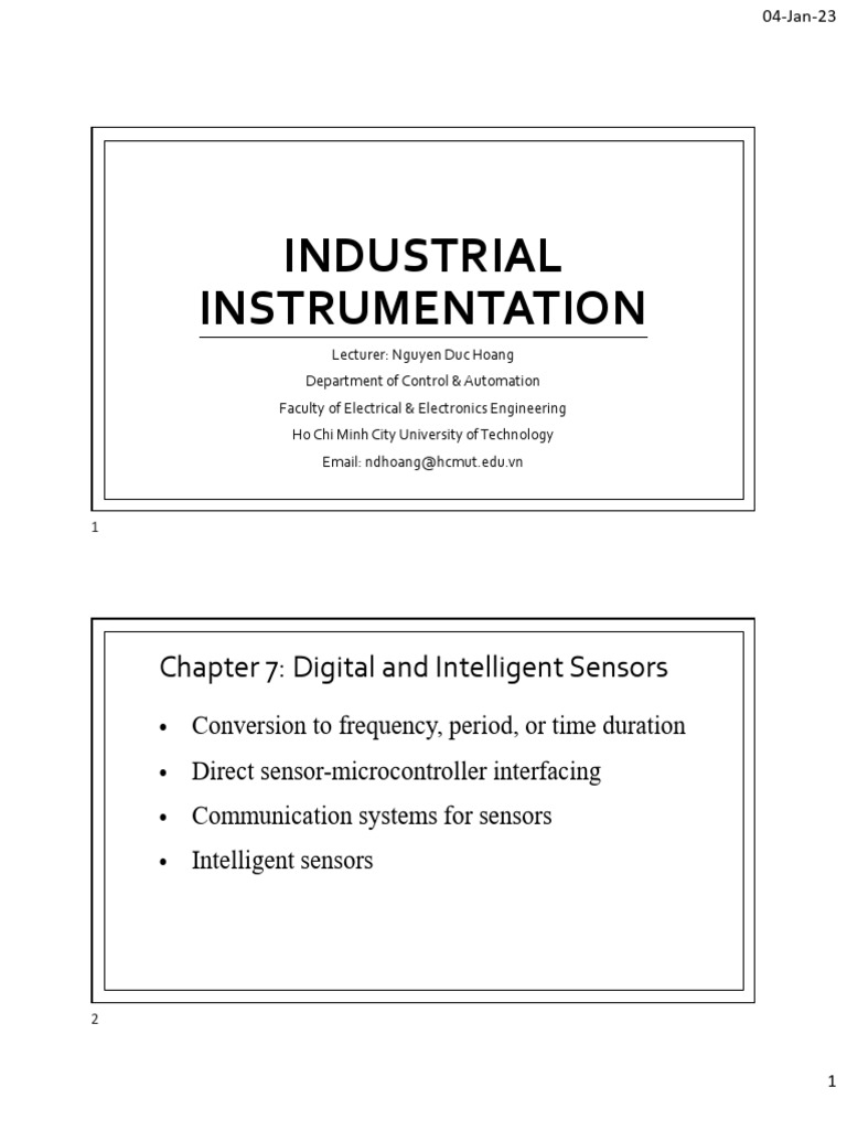 Digital and Intelligent Sensors Overview | PDF | Electrical Engineering ...