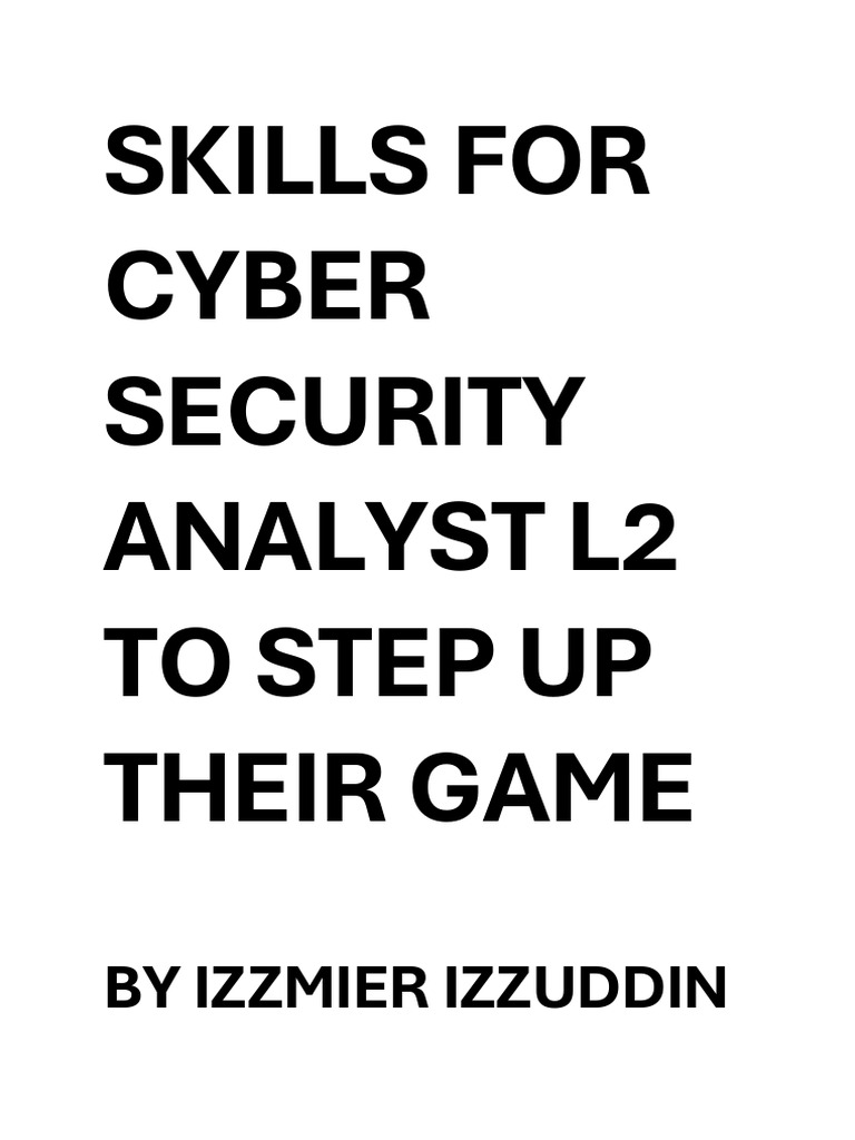 Skills for L2 Cybersecurity Analysts | PDF | Malware | Security
