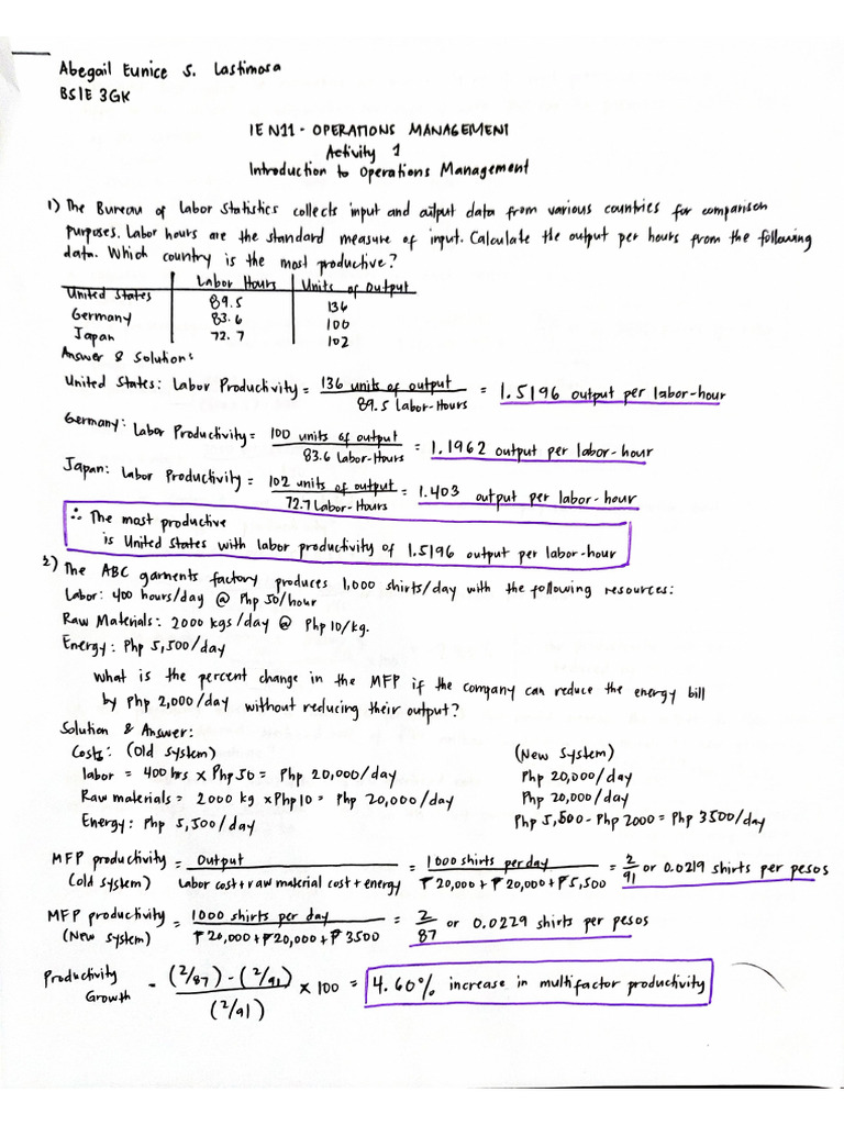 OM Assignment | PDF