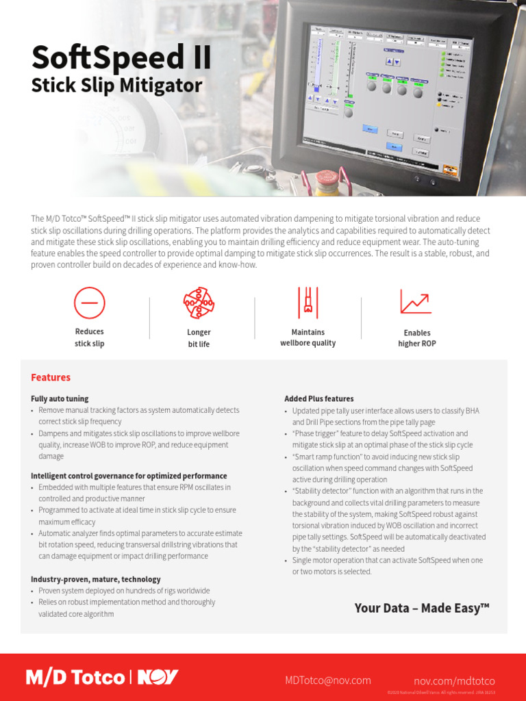 SoftSpeed II: Stick Slip Mitigator | PDF