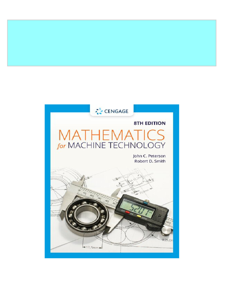Mathematics For Machine Technology Answer Key