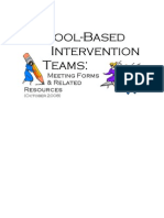 School-Based Intervention Teams:: Meeting Forms & Related Resources