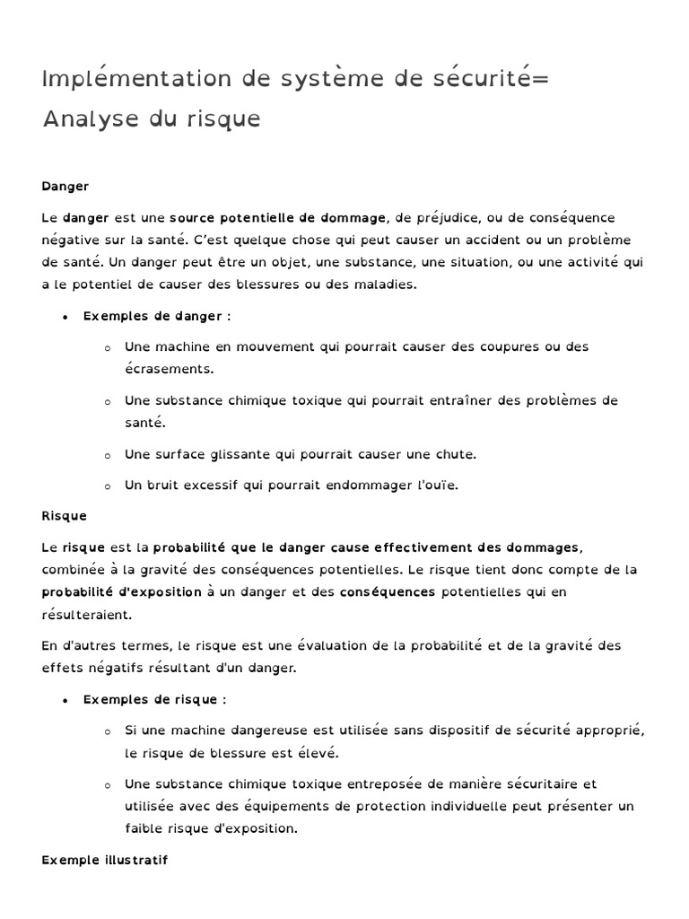 Analyse des Risques en Sécurité Machine | PDF | Risque | Dangers
