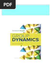 Get Group Dynamics, 7th Edition Donelson R. Forsyth Free All Chapters