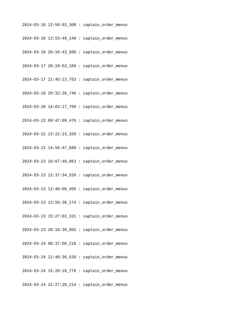 PP Captain Logs | PDF