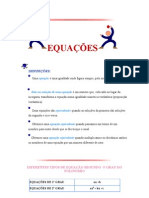 Equações: Definições e Tipos