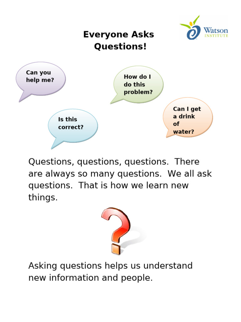 Everyone Asks Questions | PDF