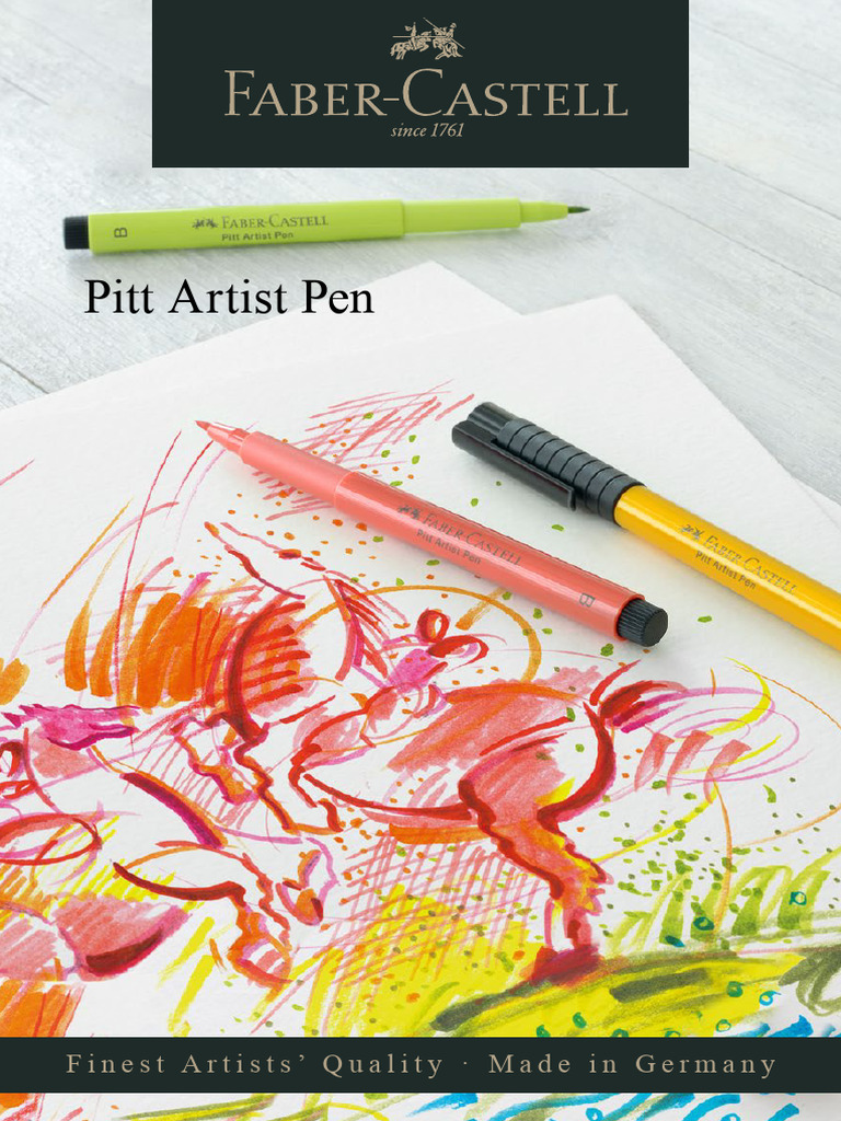Pitt Artist Pen Onlinebroschre DIN A5 Englisch Offene Daten Original ...