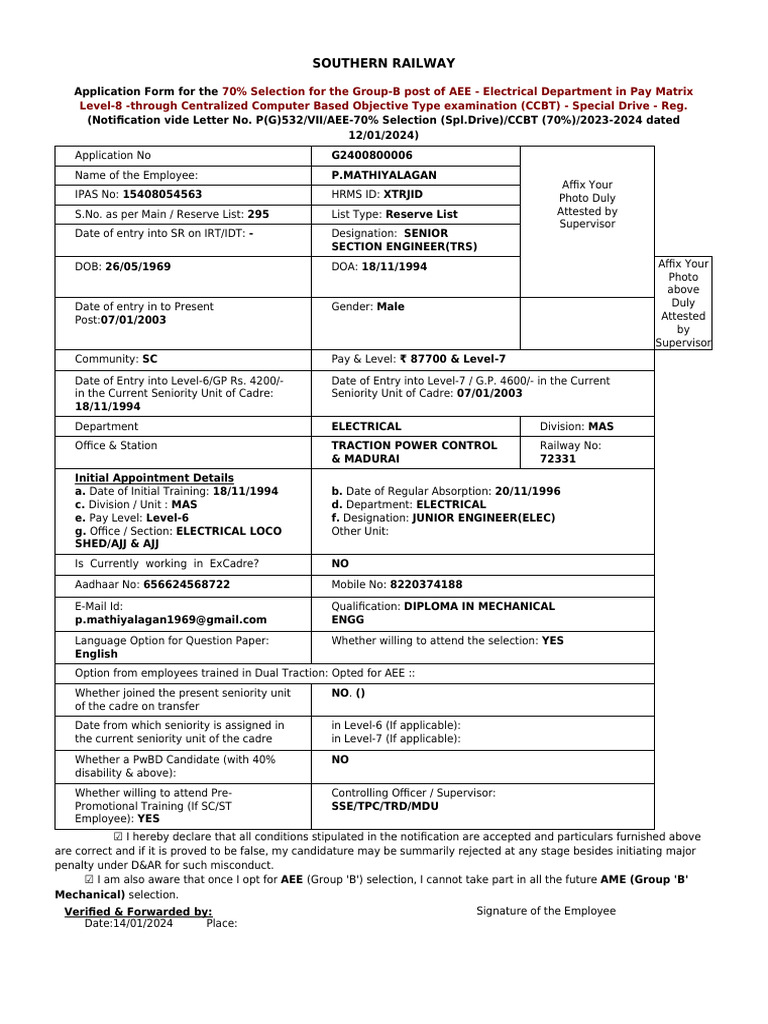 Application ADEE 70% 2024 | PDF