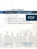 CTA 40 the Leaders Guide to Managing Problem Employees