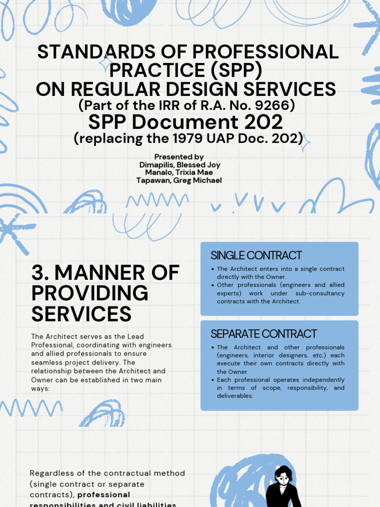 SPP Document 202: Design Services Standards | PDF | Architect | Apartment