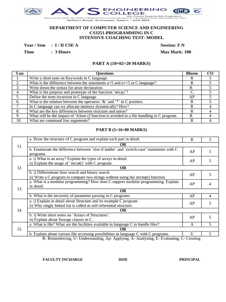 Ict Test Model PC 10.06.2024 | PDF | C (Programming Language ...