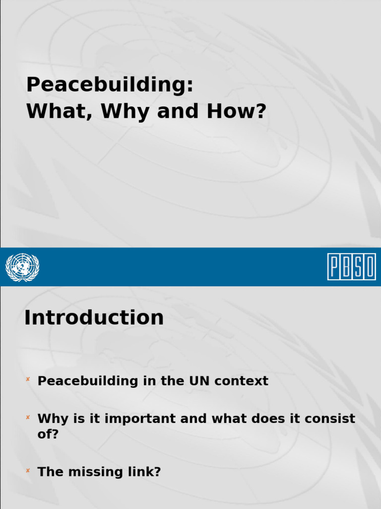 Understanding UN Peacebuilding Strategies | PDF | Peacebuilding ...