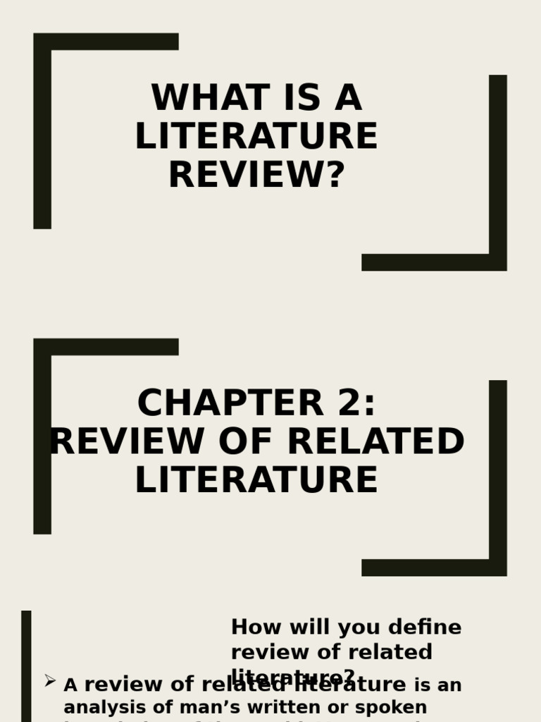 Chapter 2 RRL Intro | PDF | Systematic Review | Quantitative Research