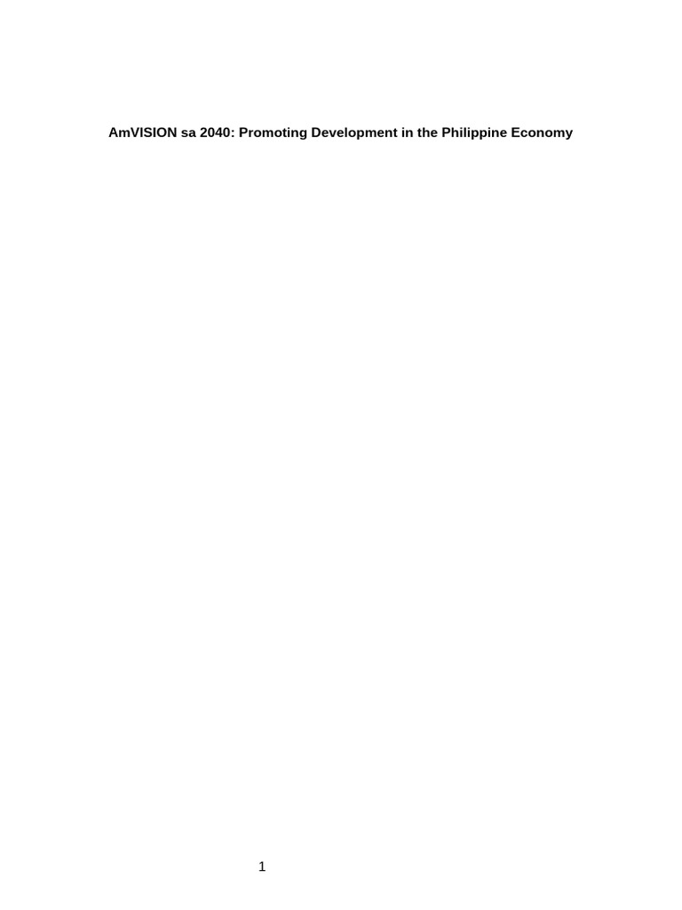 Income Inequality and Development in the Philippines | PDF | Economic ...