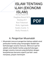 Hukum Islam Tentang Muamalah (Ekonomi Islam)