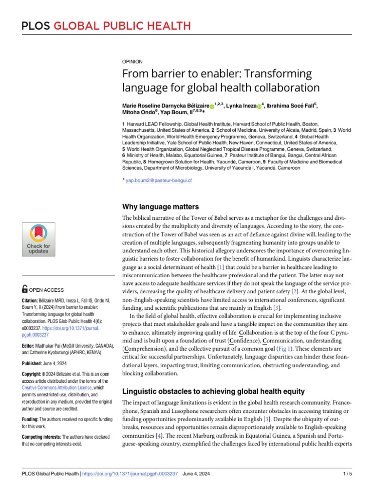 Journal PGPH 0003237 | PDF | Global Health | Public Health