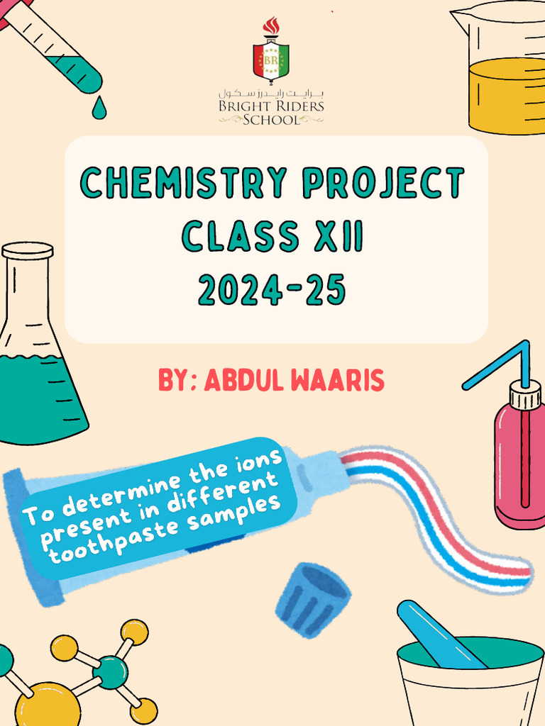 Toothpaste Ion Analysis Project | PDF | Atoms | Molecules