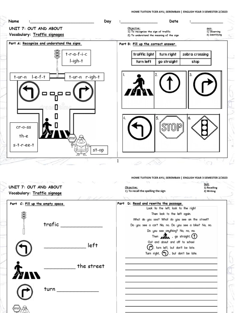 Unit 7 (i) Out and About (2) | PDF | English Language | Linguistics