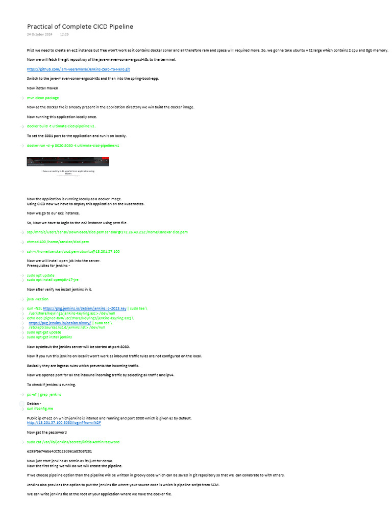 CI/CD Pipeline Setup with Jenkins and Sonar | PDF | Zip (File Format ...