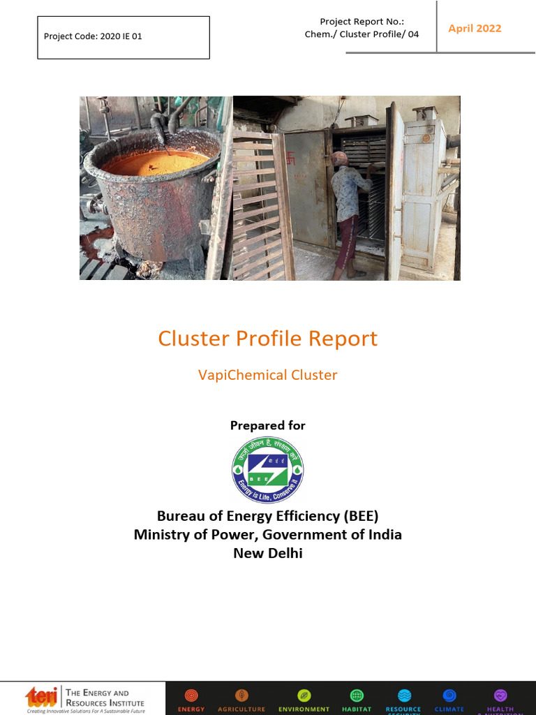 Vapi Chemical Cluster Profile Report | PDF | Filtration | Sodium Carbonate
