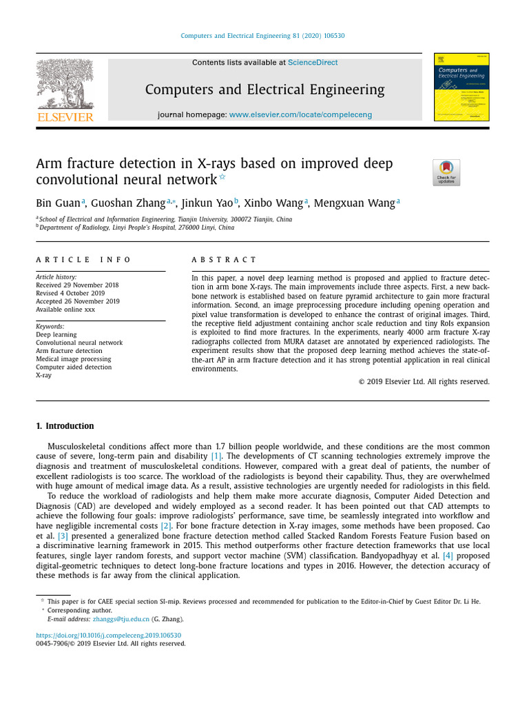 10 1016@j Compeleceng 2019 106530 | PDF | Radiology | Deep Learning
