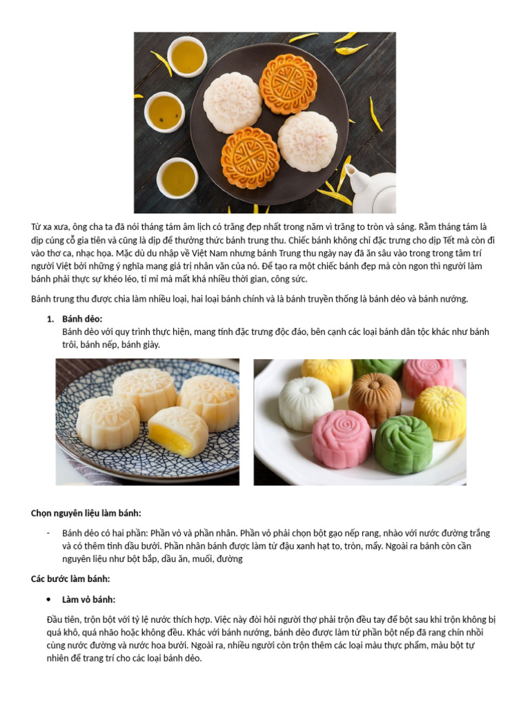 Bánh Trung Thu | PDF