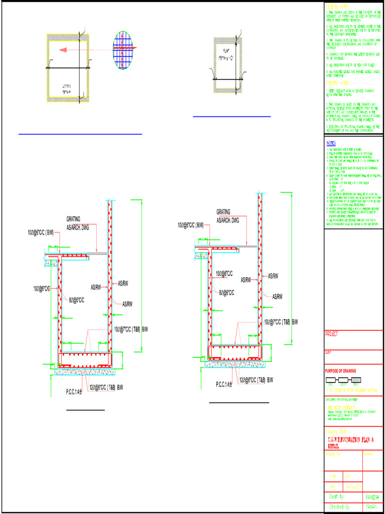 1321-46 Underground Water Tank Detail | PDF