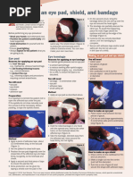 Eye Bandage Application Procedure | PDF | Cornea | Health Care